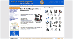 Desktop Screenshot of caremedicalequipment.com
